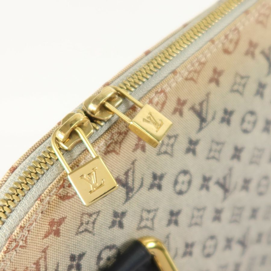 LOUIS VUITTON Monogram Mini Lin Alma Haut金扣手挽袋-8