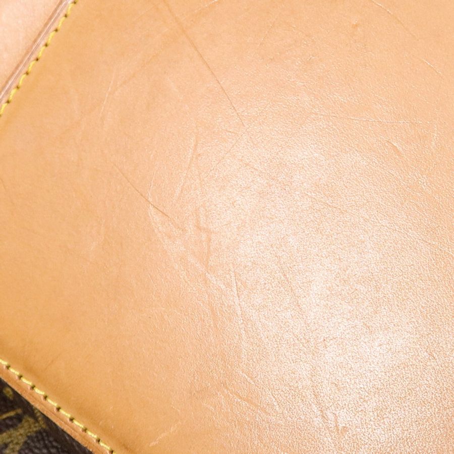LOUIS VUITTON Monogram Cabas Mezzo金扣肩背袋棕色-18