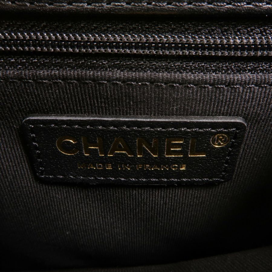 CHANEL Tweed/牛皮皮革Small Flap Bag With Top Handle鏈帶手挽肩背兩用袋-5