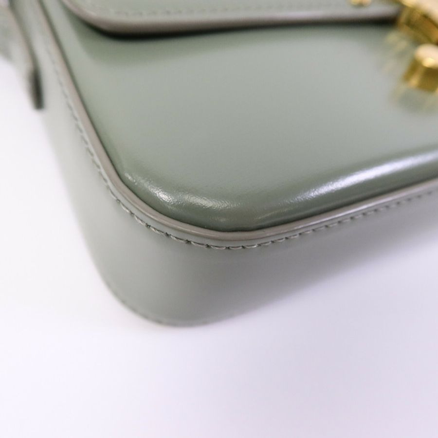 CELINE 牛皮皮革Claude肩背袋-10