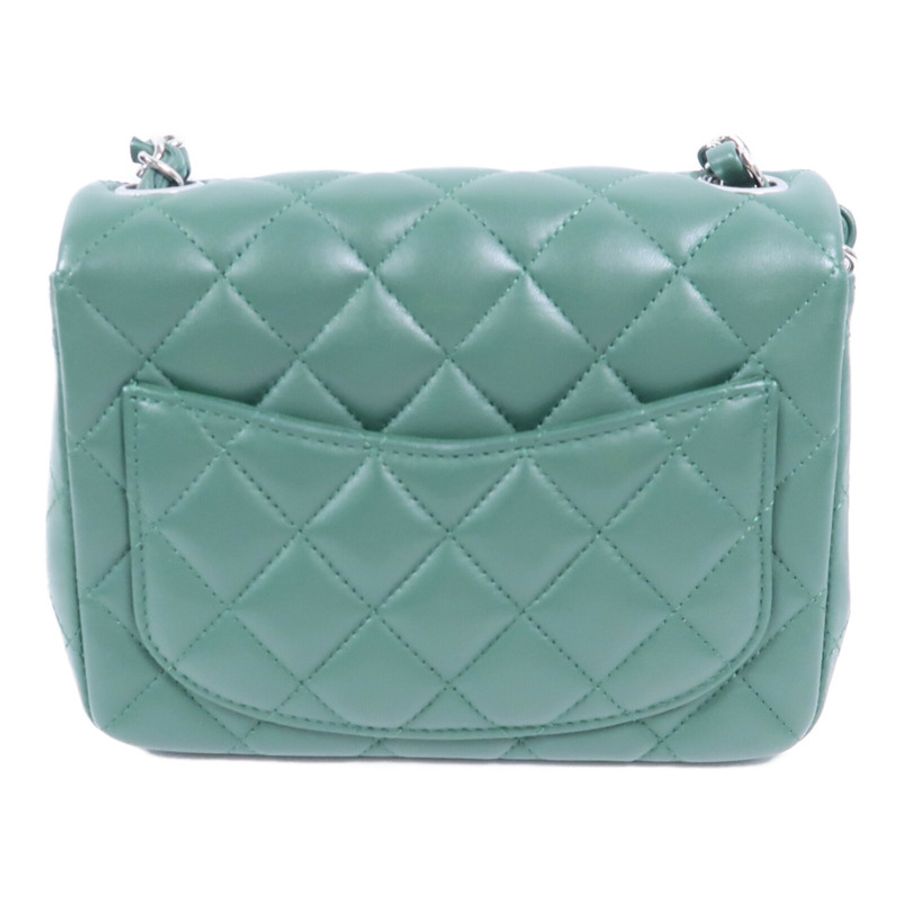 CHANEL 羊皮皮革Mini Classic 17鏈帶肩背袋-1