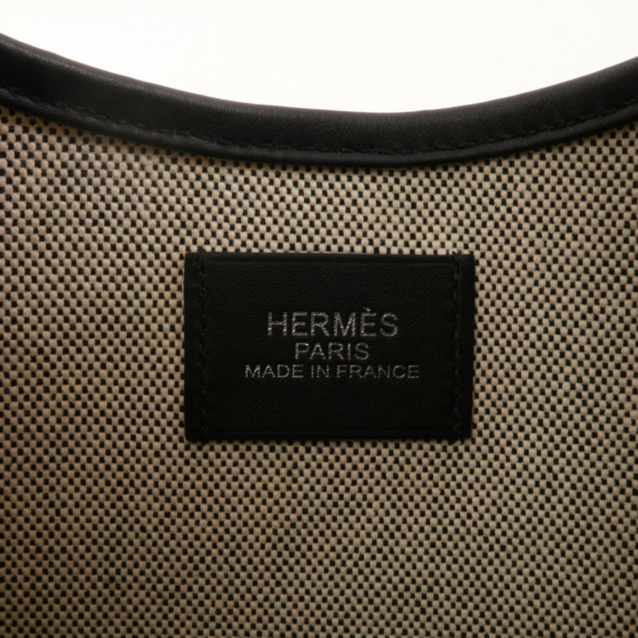 HERMES 帆布/Swift皮革Arcon Bag肩背袋Noir-5