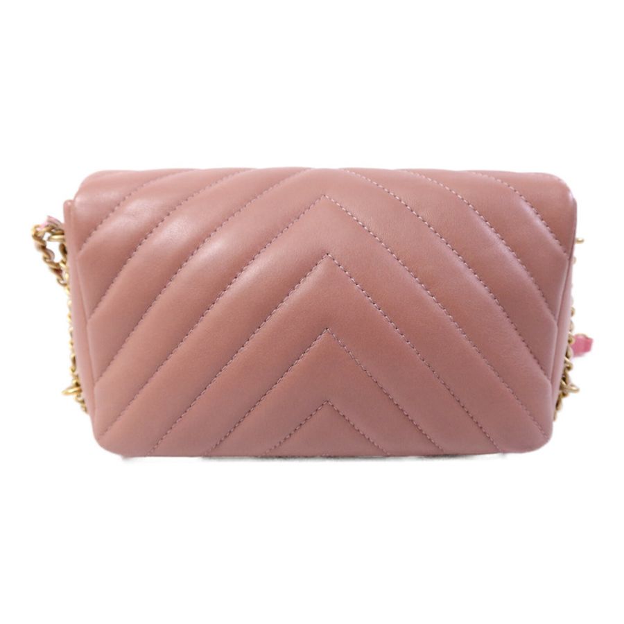 CHANEL 羊皮皮革Chain shoulder鏈帶肩背袋-1