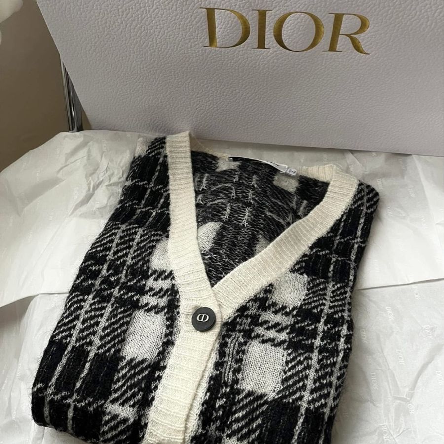Dior 格紋針織外套 冷氣衫-0