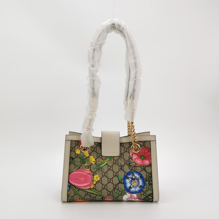 Gucci padlock印花花卉肩背包 正品 99新-2