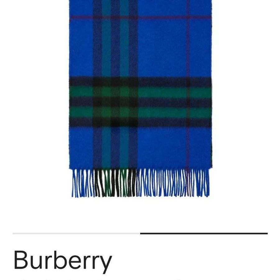 💎Han's house精品服飾💎Burberry 圍巾 格紋 羊毛 雙面168X30 蘇格蘭制 原價22900-1