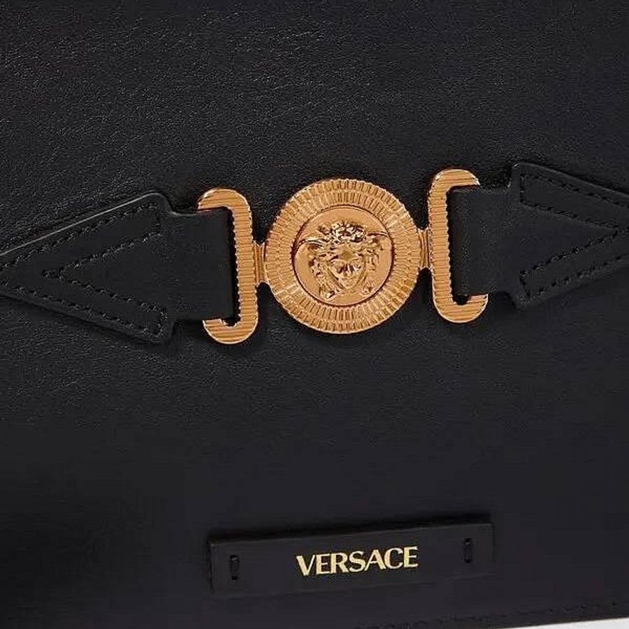 💎Han's house精品服飾💎 VERSACE 凡賽斯 女神頭 頂級黑牌 手拿包  原價 30500-6