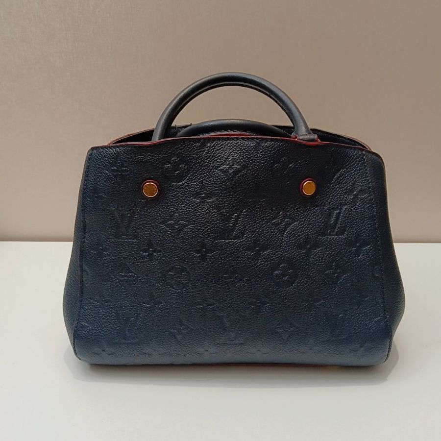 路易威登/Louis Vuitton 藍色全皮 蒙田BB-6