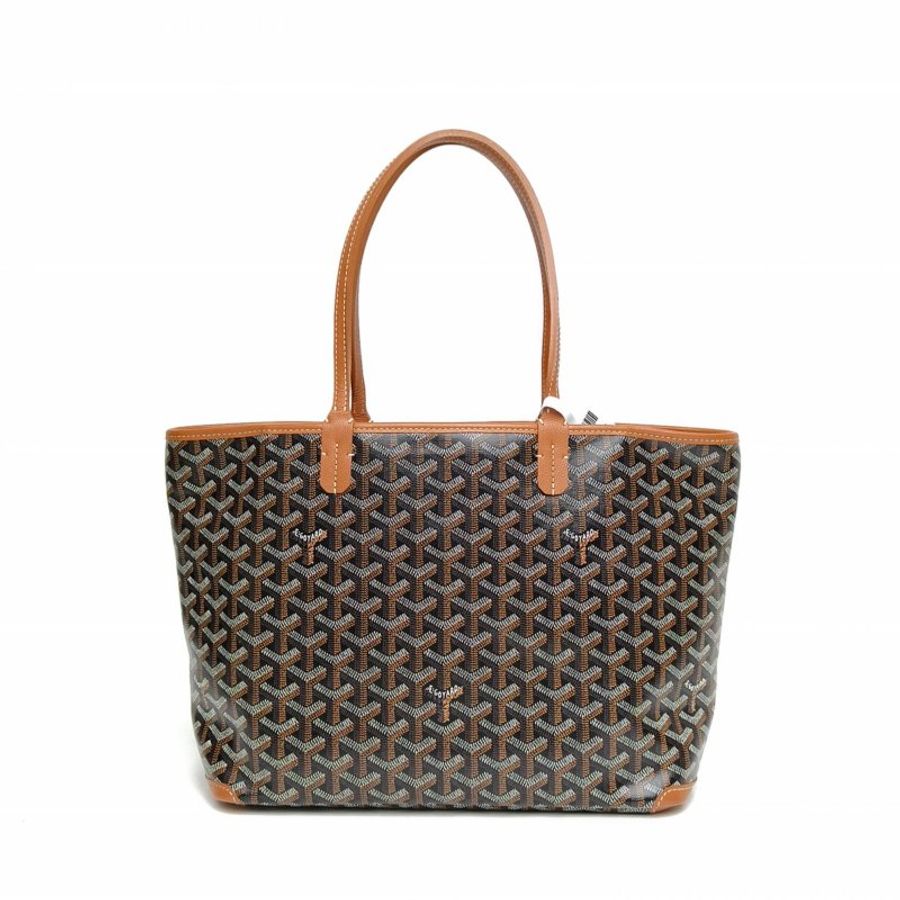 GOYARD Artois拉鏈購物袋Tote小號老花PVC肩背包-2