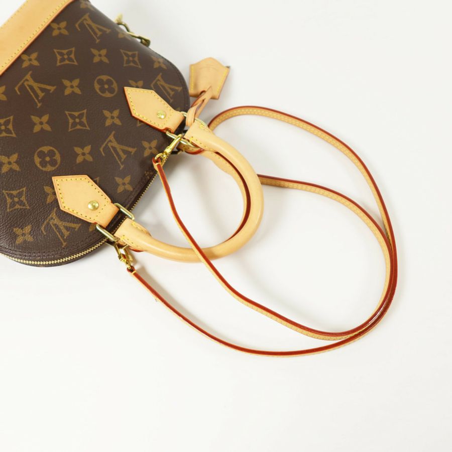LOUIS VUITTON Monogram Alma BB金扣手挽肩背兩用袋-6