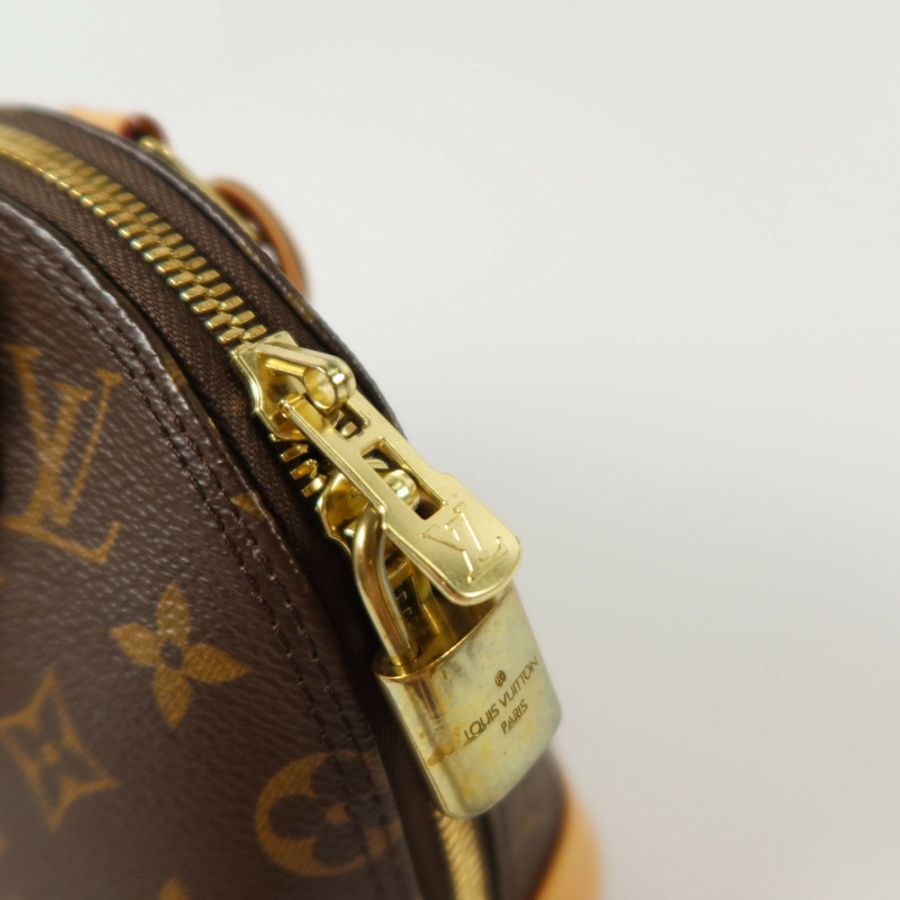 LOUIS VUITTON Monogram Alma BB金扣手挽肩背兩用袋-8