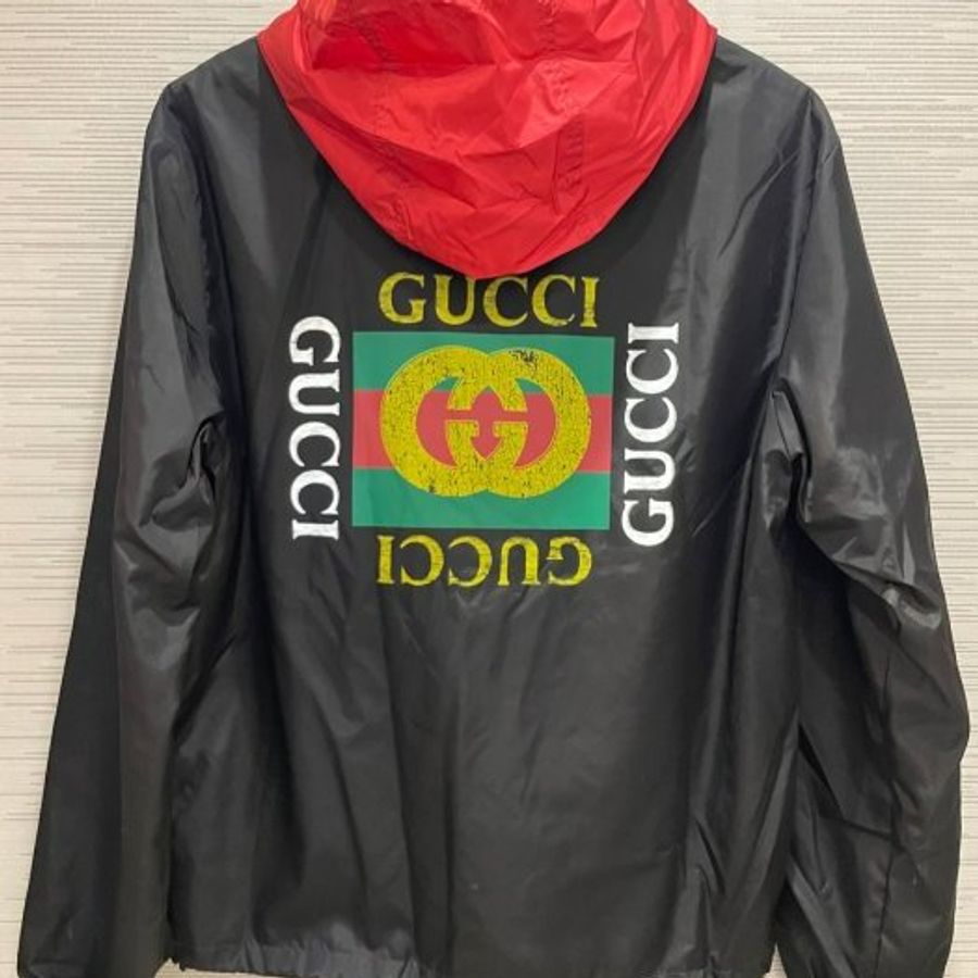 💎Han's house精品服飾💎Gucci 連帽可藏 外套 風衣  現貨 M /L原價56500-6