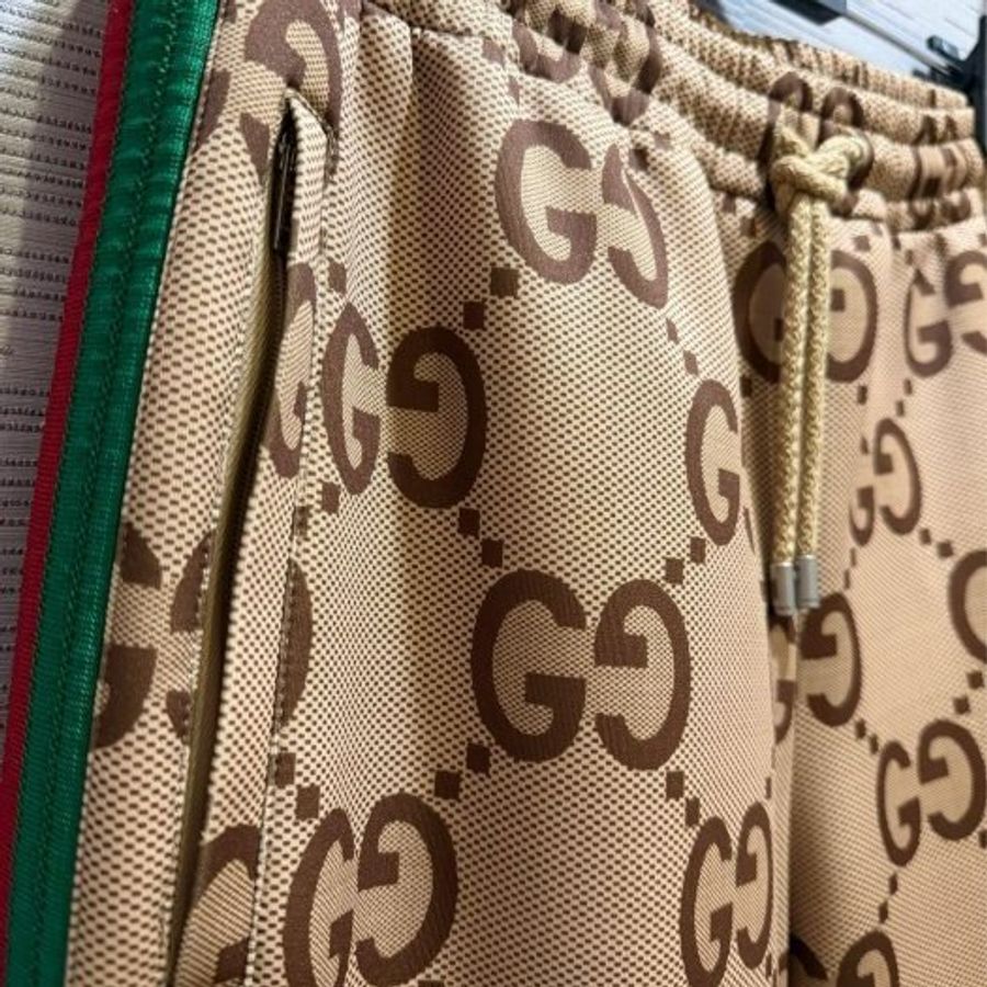 💎Han's house精品服飾💎 GUCCI 古馳 GG 滿版 長褲  現貨 S 原價50800-3