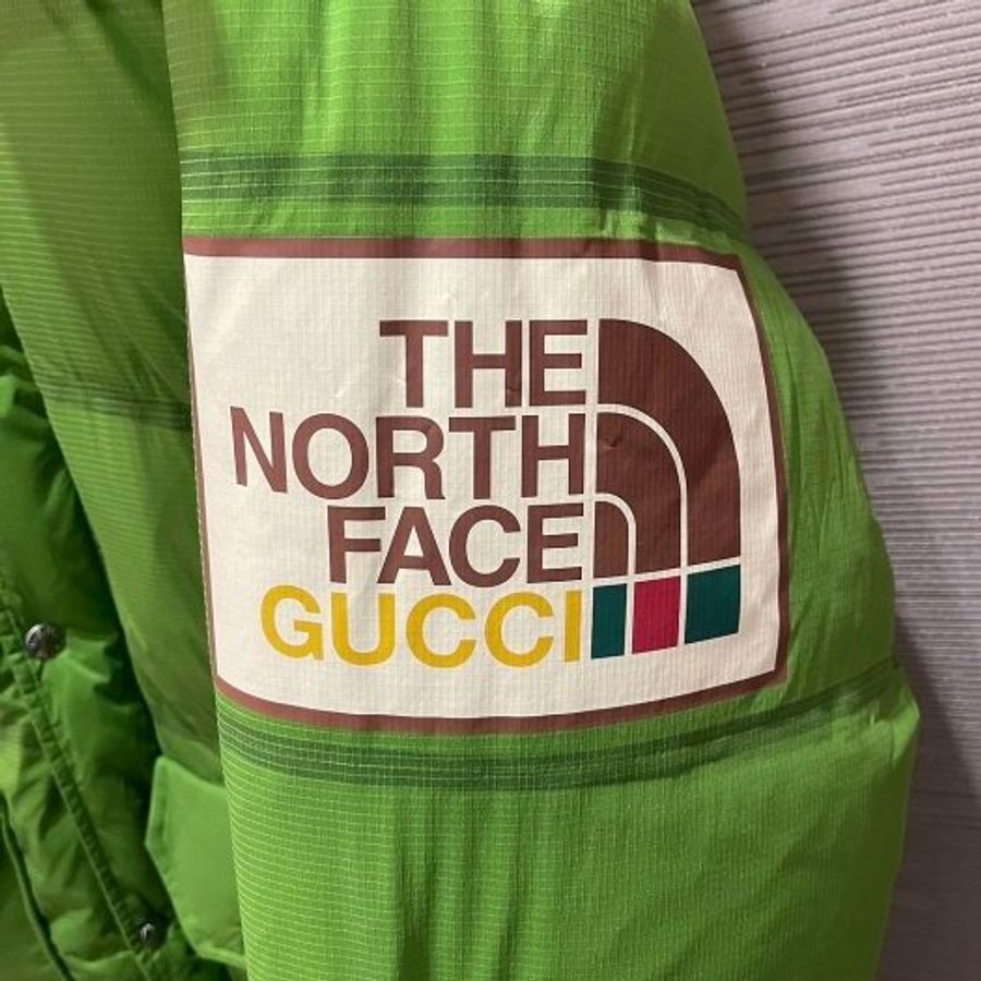 💎Han's house精品服飾💎 GUCCI 聯名 The North Face 羽絨 連帽可拆 外套 義大利製  現貨 L 原價 95000-3