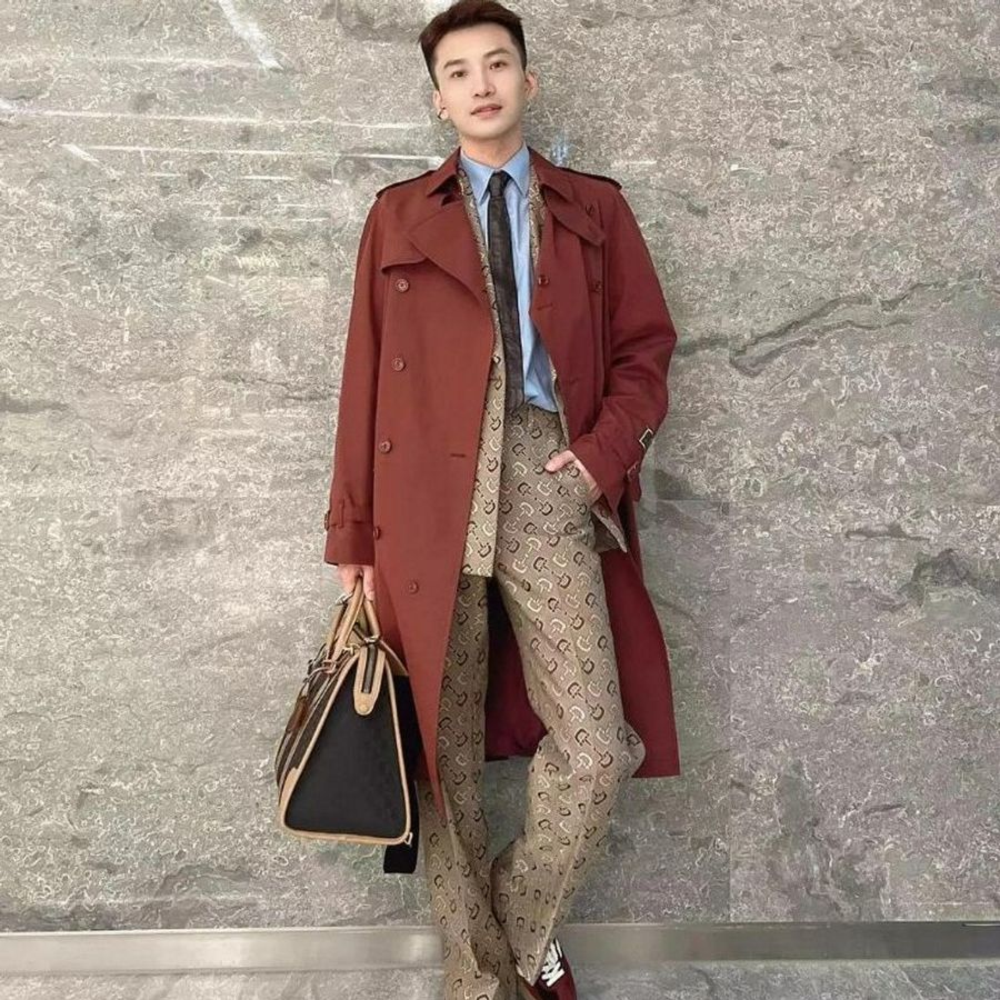 💎Han's house精品服飾💎GUCCI 滿版 老花 馬銜扣圖 長褲 西裝褲 現貨M 原價38500-9