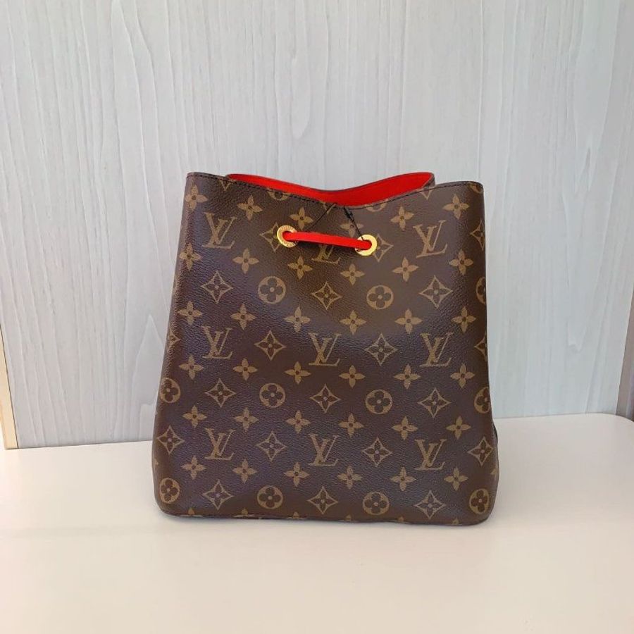 路易威登/Louis Vuitton 紅色老花水桶包-1