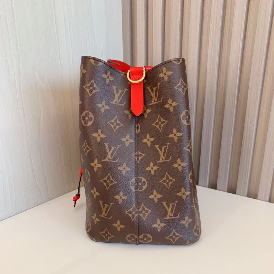 路易威登/Louis Vuitton 紅色老花水桶包-3