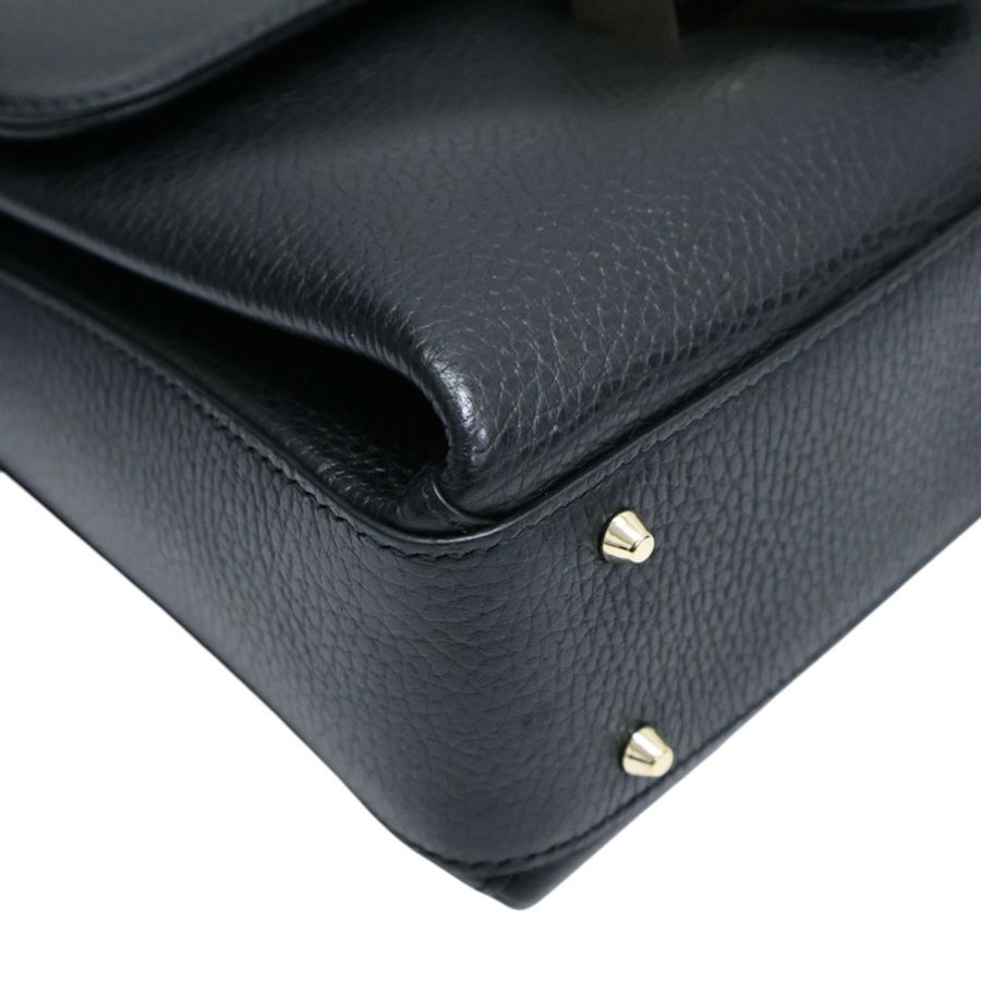 黑色 牛皮 Interlocking G Top Handle 肩背包【GUCCI 古馳】 510302-12
