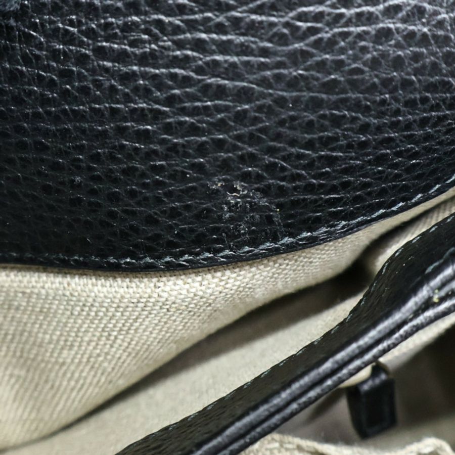 黑色 牛皮 Interlocking G Top Handle 肩背包【GUCCI 古馳】 510302-13