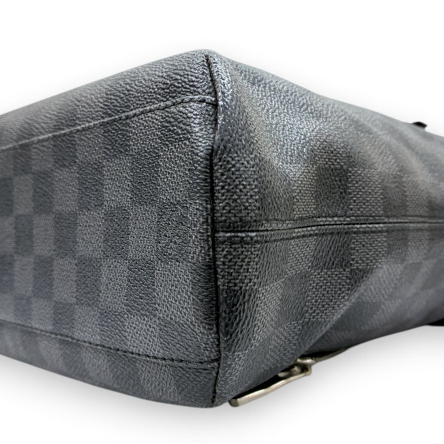 黑色 棋盤格 帆布 Mick MM 肩背包【LOUIS VUITTON LV 路易威登】 N41106-7