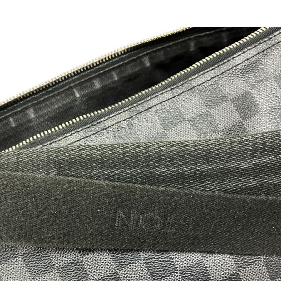 黑色 棋盤格 帆布 Mick MM 肩背包【LOUIS VUITTON LV 路易威登】 N41106-11