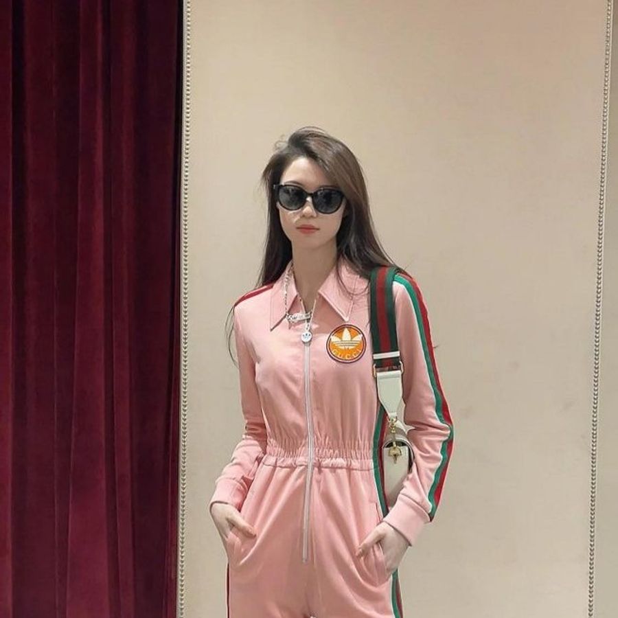 💎Han's house精品服飾💎 GUCCI 古馳 聯名 愛迪達 adidas 連身褲  現貨 S 原價61600-1
