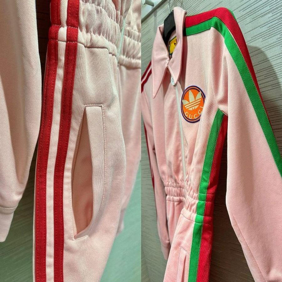 💎Han's house精品服飾💎 GUCCI 古馳 聯名 愛迪達 adidas 連身褲  現貨 S 原價61600-7