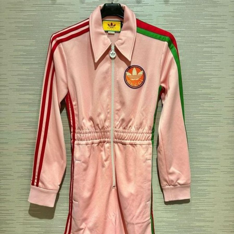 💎Han's house精品服飾💎 GUCCI 古馳 聯名 愛迪達 adidas 連身褲  現貨 S 原價61600-8