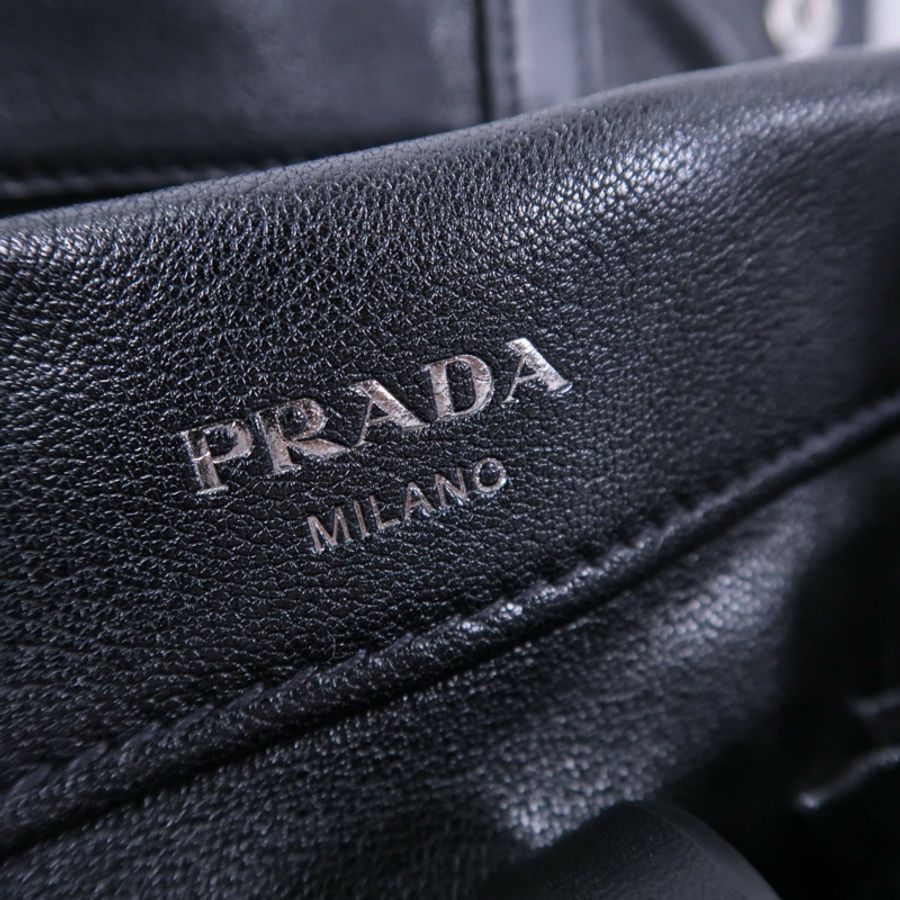 PRADA 牛皮皮革Route Large Tote肩背袋-8