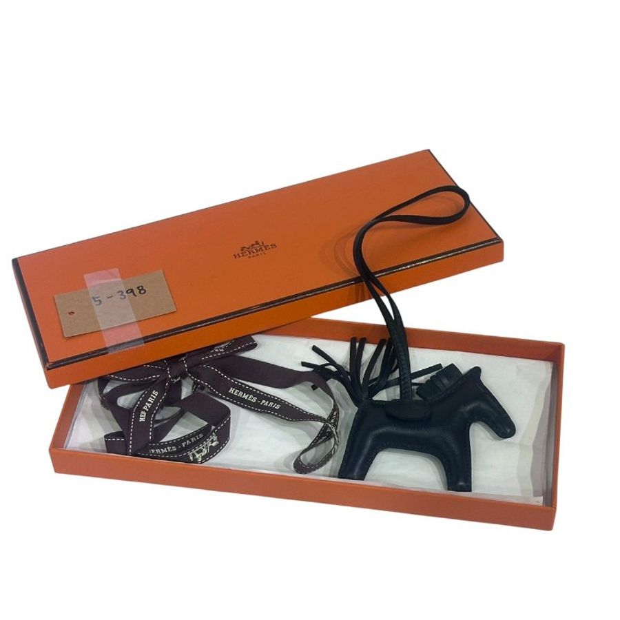 【美收精品】HERMÈS CHARM 深綠色鑰匙圈 5-398-0