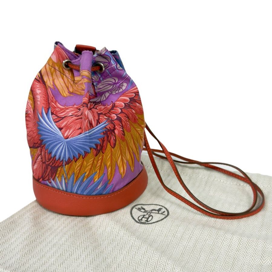 HERMES Soie Cool 多用途 迷你背包 框H刻-2