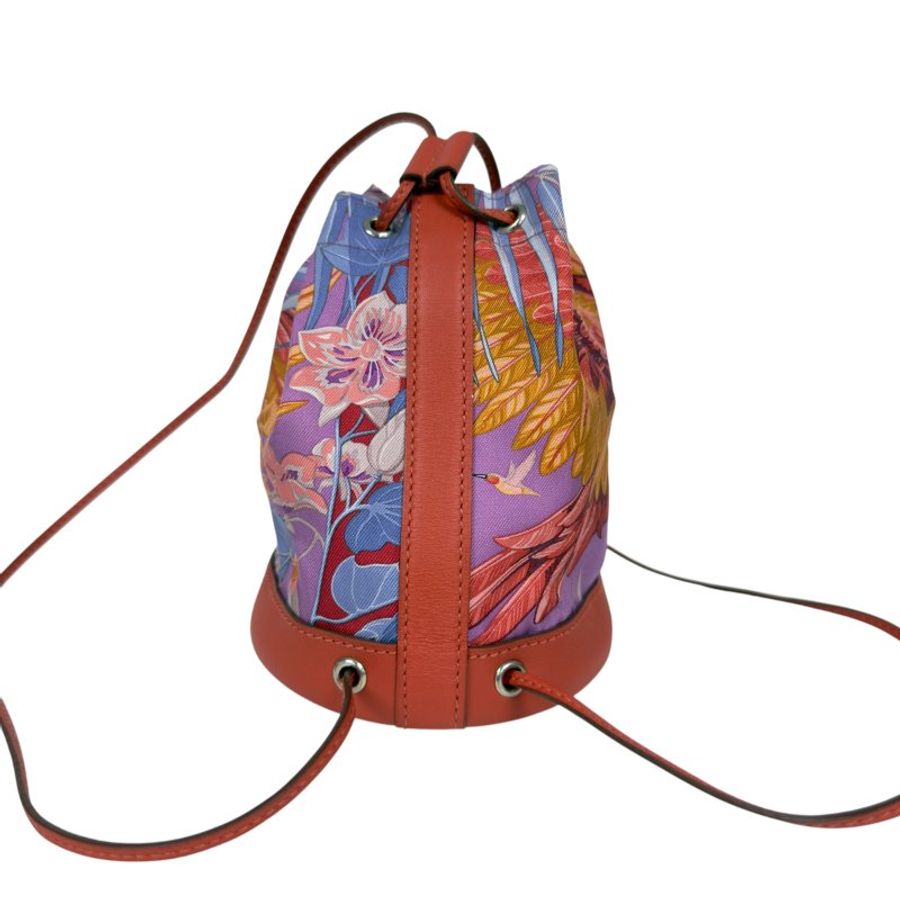 HERMES Soie Cool 多用途 迷你背包 框H刻-8