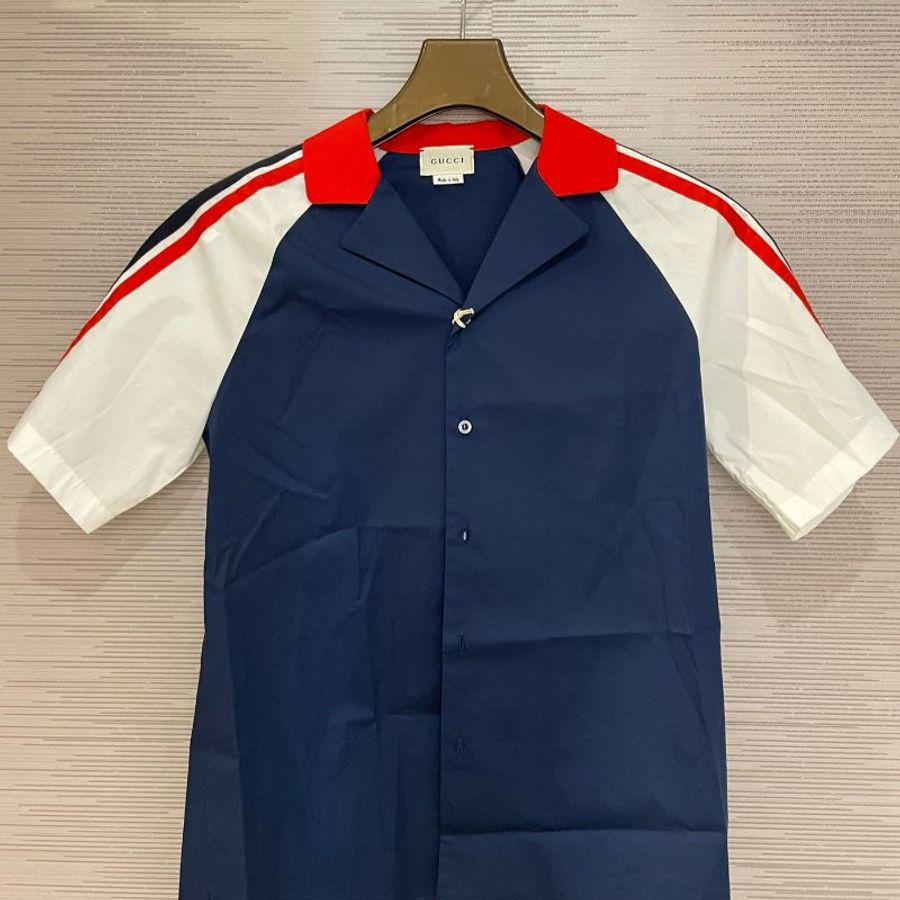 💎Han's house精品服飾💎 GUCCI LOGO 短襯衫 現貨 孩款-0