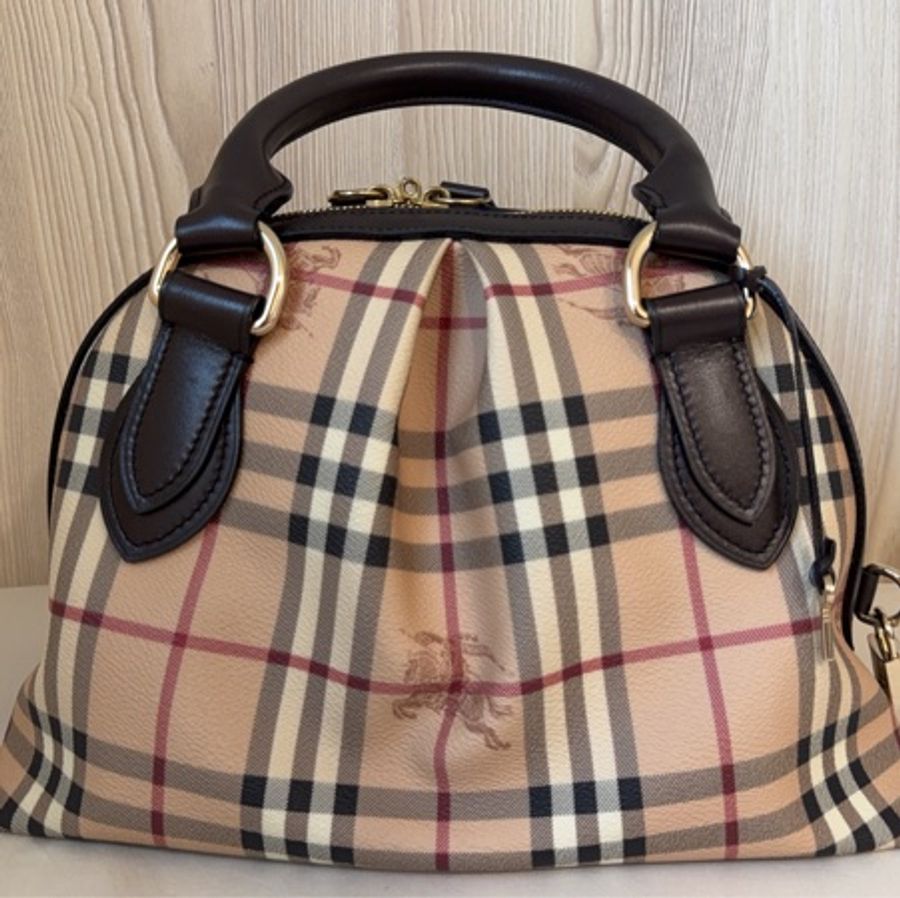 Burberry Small Thornley Bag｜Vintage Nova Check Doctor Bag｜附鎖頭鑰匙 醫師包 手提包-7