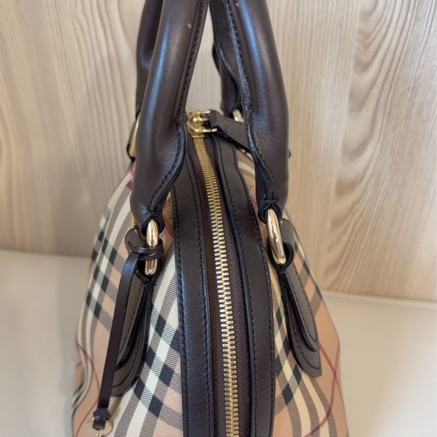 Burberry Small Thornley Bag｜Vintage Nova Check Doctor Bag｜附鎖頭鑰匙 醫師包 手提包-23