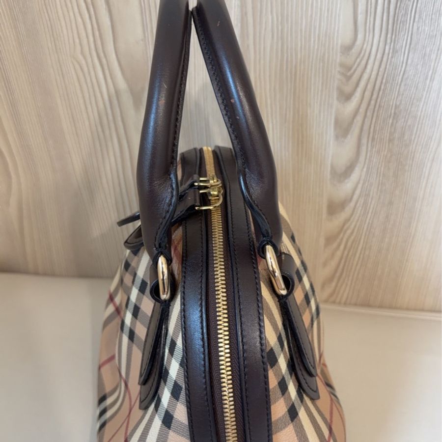 Burberry Small Thornley Bag｜Vintage Nova Check Doctor Bag｜附鎖頭鑰匙 醫師包 手提包-24