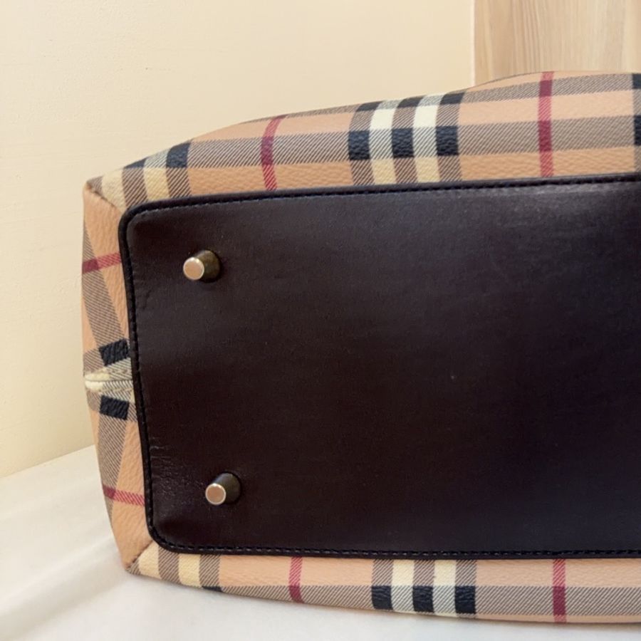 Burberry Small Thornley Bag｜Vintage Nova Check Doctor Bag｜附鎖頭鑰匙 醫師包 手提包-5