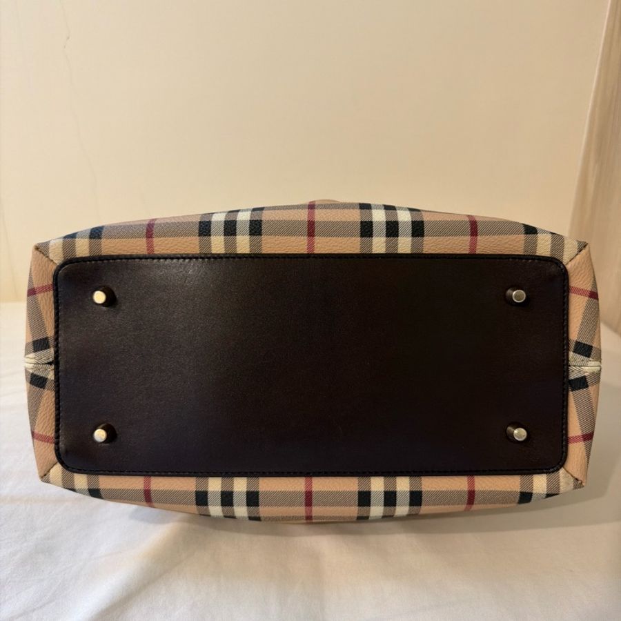 Burberry Small Thornley Bag｜Vintage Nova Check Doctor Bag｜附鎖頭鑰匙 醫師包 手提包-13