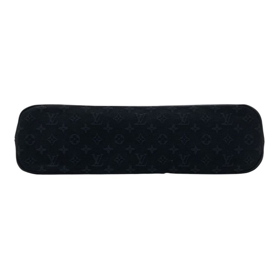 Louis Vuitton 路易威登 M92680 Mini Lin Lucille PM 手提包 藍色 老花 帆布 金釦-5