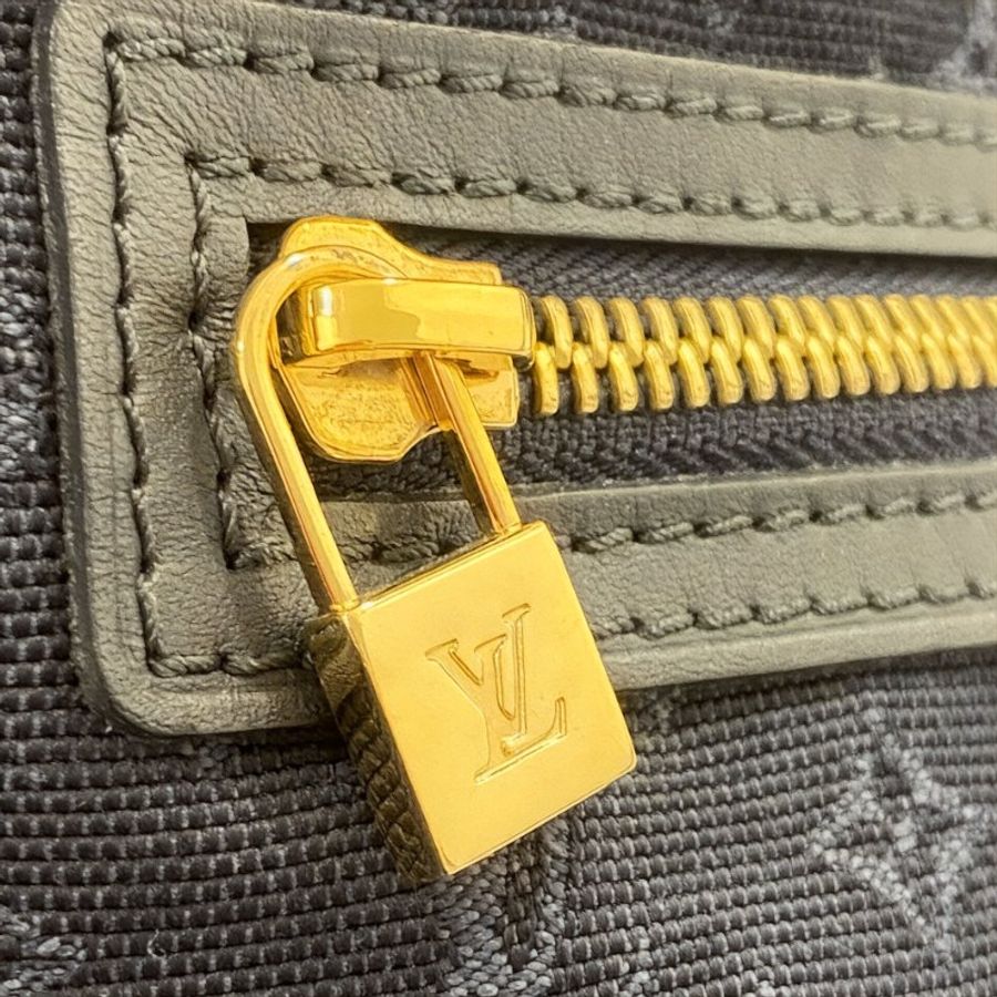 Louis Vuitton 路易威登 M92680 Mini Lin Lucille PM 手提包 藍色 老花 帆布 金釦-13