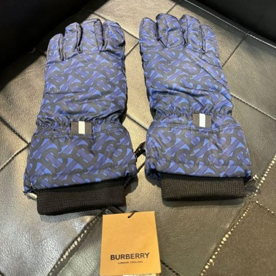 💎Han's house精品服飾💎Burberry 經典款 格紋 小羊皮 羊毛 手套-6