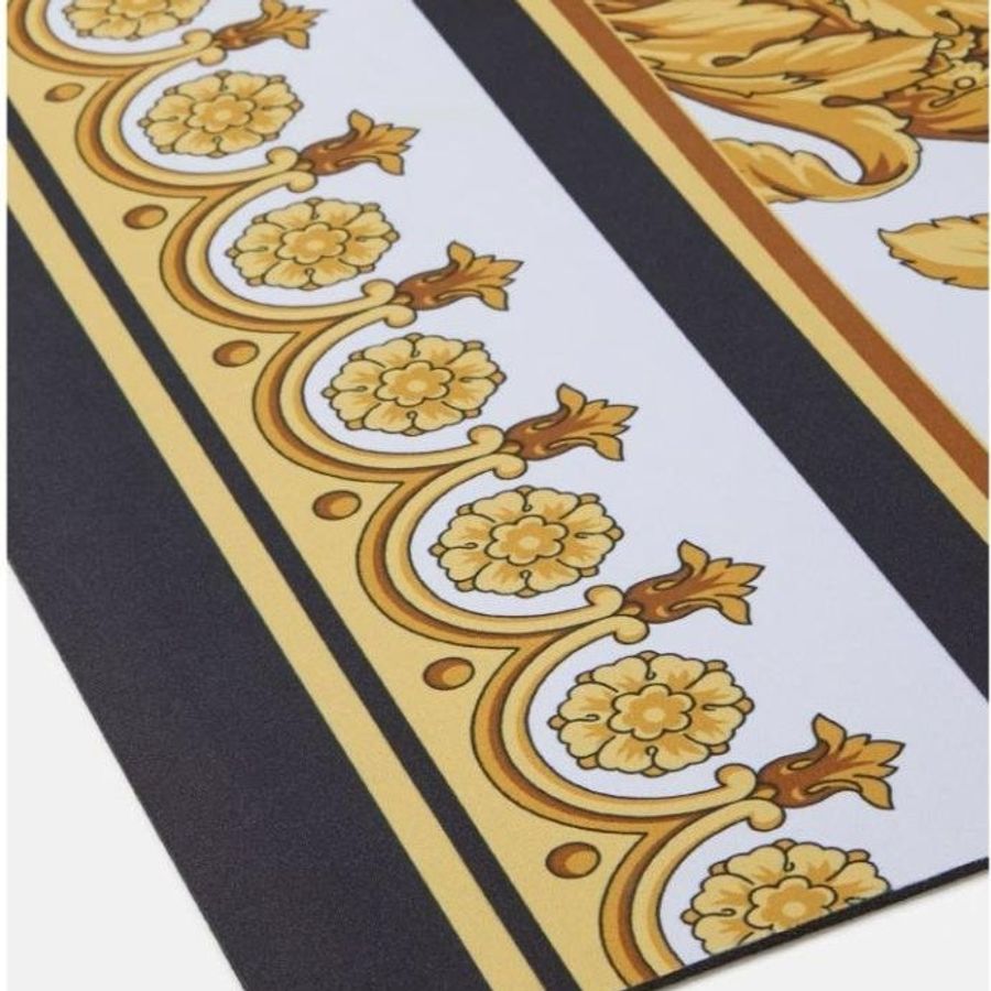 💎Han's house精品服飾💎VERSACE 凡賽斯 女神頭 頂級黑牌  地店 瑜伽墊 183X83 CM 現貨 原價15000-1