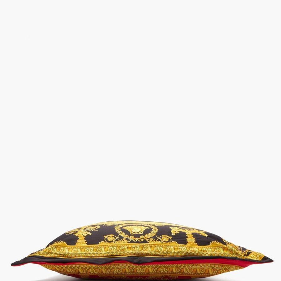 💎Han's house精品服飾💎VERSACE 凡賽斯 LOGO 女王頭 雙面色 枕頭 抱枕 德國製造-3