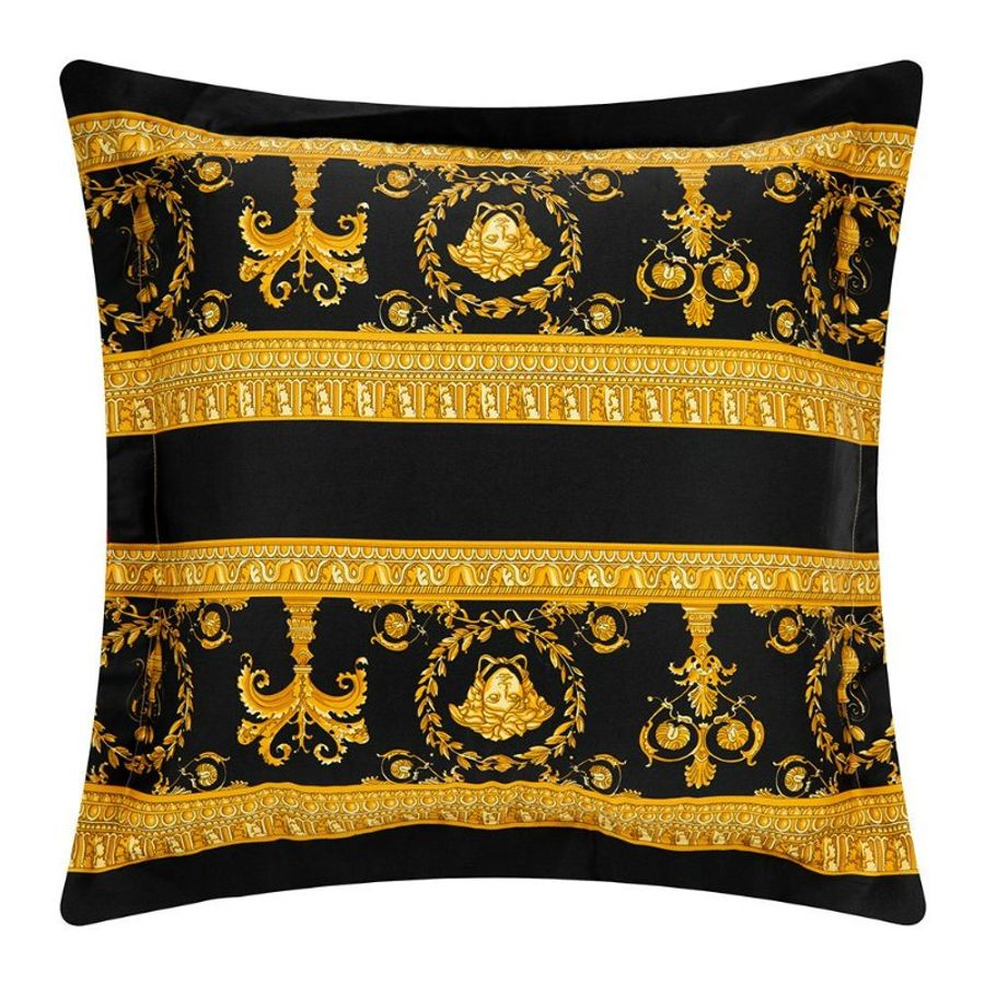 💎Han's house精品服飾💎VERSACE 凡賽斯 LOGO 女王頭 雙面色 枕頭 抱枕 德國製造-6