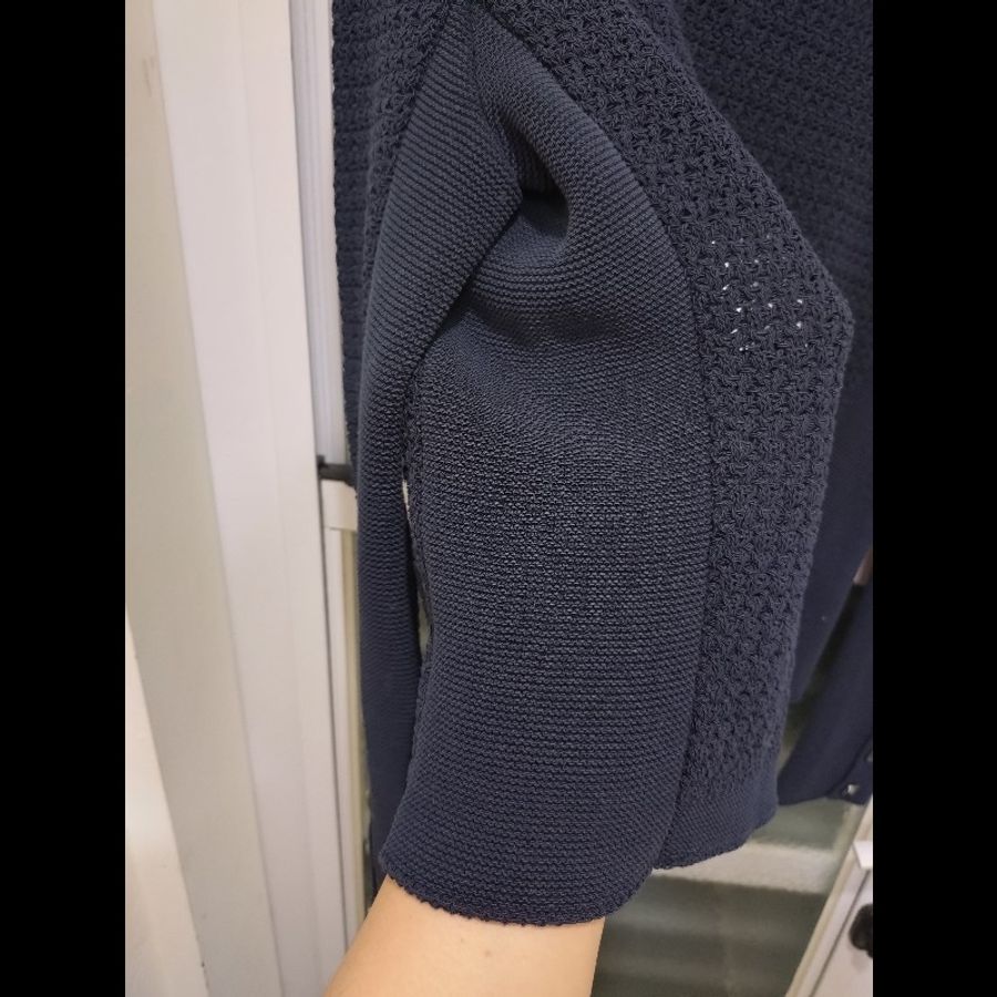 Chanel 深藍針織4口袋外套-17