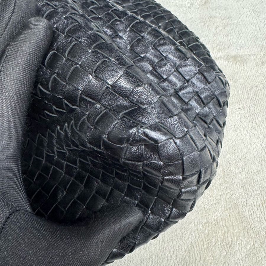 葆蝶家 Bottega Veneta  黑色 羊皮 全皮編織 40*28 *30cm 附件 塵袋🧡-3