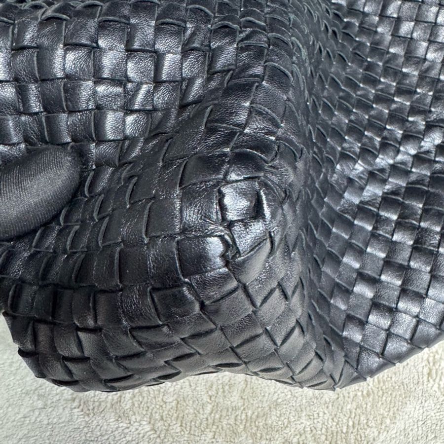 葆蝶家 Bottega Veneta  黑色 羊皮 全皮編織 40*28 *30cm 附件 塵袋🧡-14