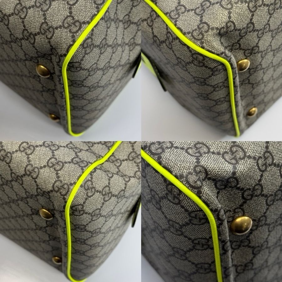 GG GUCCI DUFFLE 螢光黃旅行包 793207-4