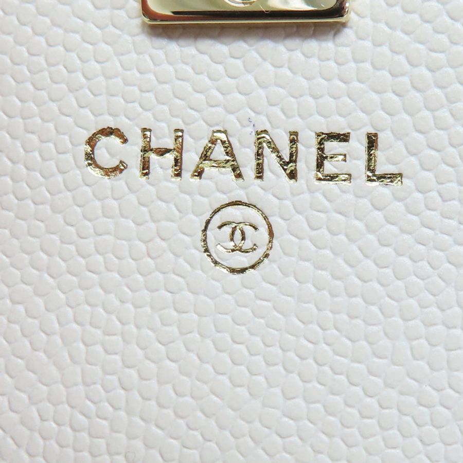 米白色 菱格紋 荔枝紋 牛皮 25C 後背包 金扣【CHANEL 香奈兒】 AP4406-6