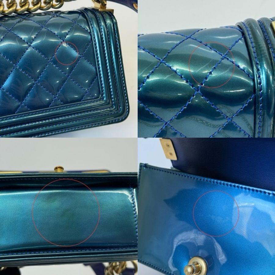 BOY PATENT 漆皮 Mini 15CM 鏈帶肩背包 NO.17(附保卡／全球限量100只）A67550-7